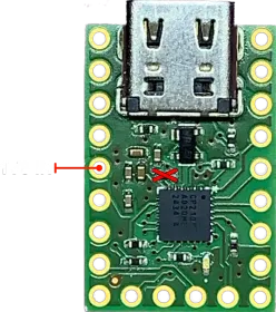 Top View with 1V8 In Configuration