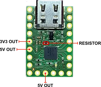 Top View with 3V3 Out Configuration