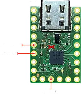 Top View with 5V Out Only Configuration